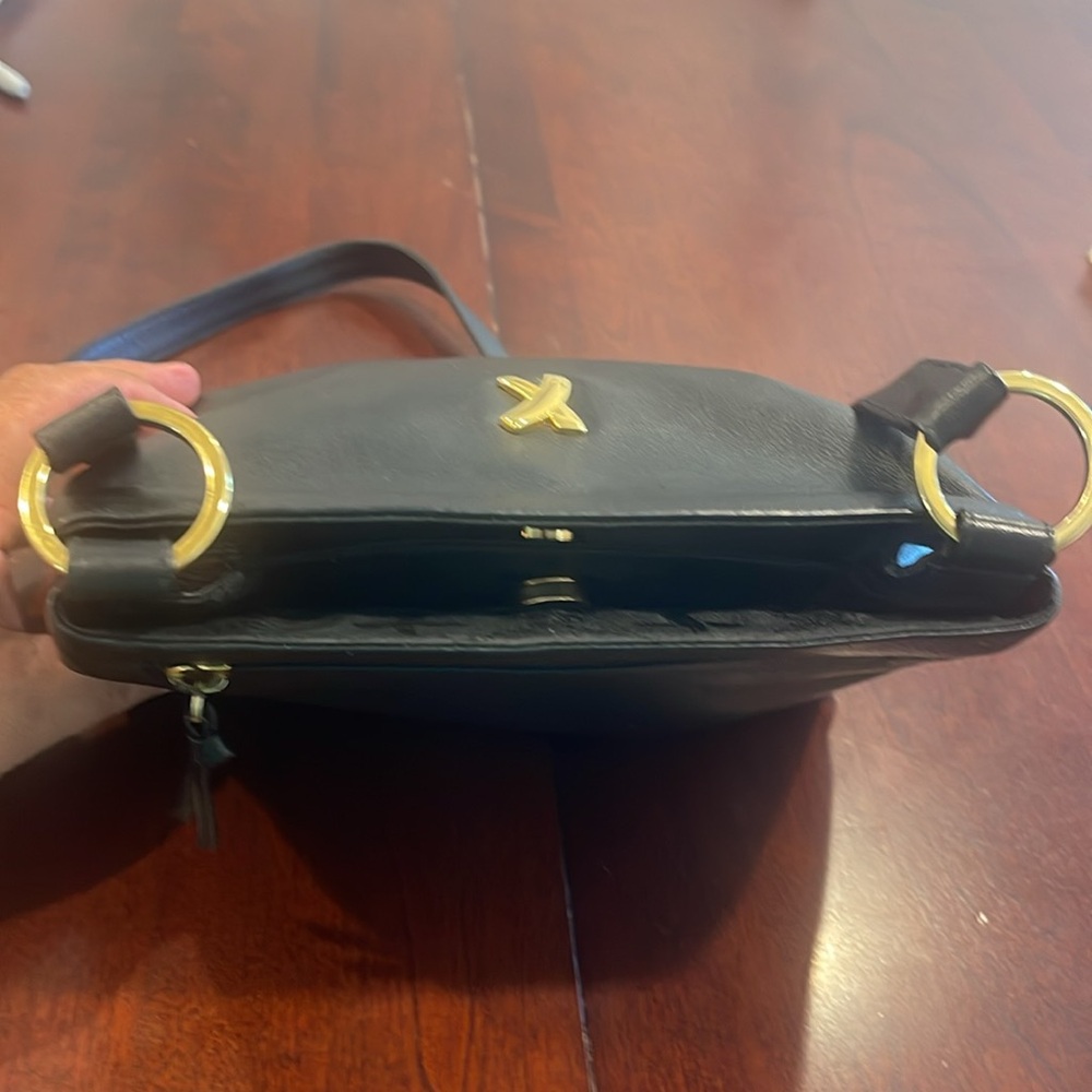 Vintage Paloma Picasso Black Leather Shoulder Bag - Picture 12 of 12